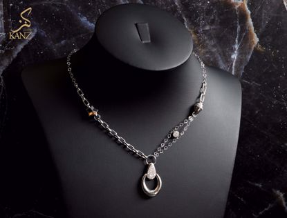 صورة عقد ذهب ابيض