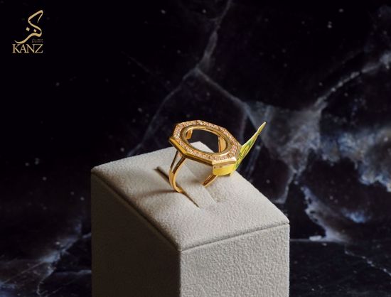 صورة خاتم برواز ربع ليره 