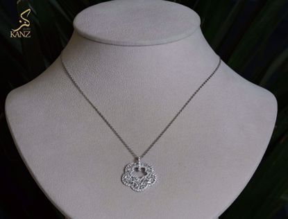 صورة عقد ذهب ابيض